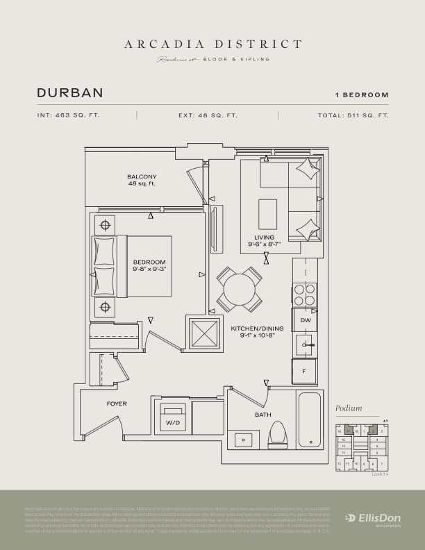 Arcadia District - Suite Durban Floorplan
