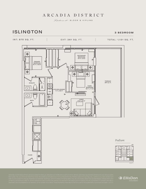 Arcadia District - Suite Islington Floorplan