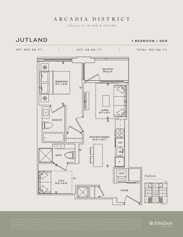 Arcadia District - Suite Jutland Floorplan