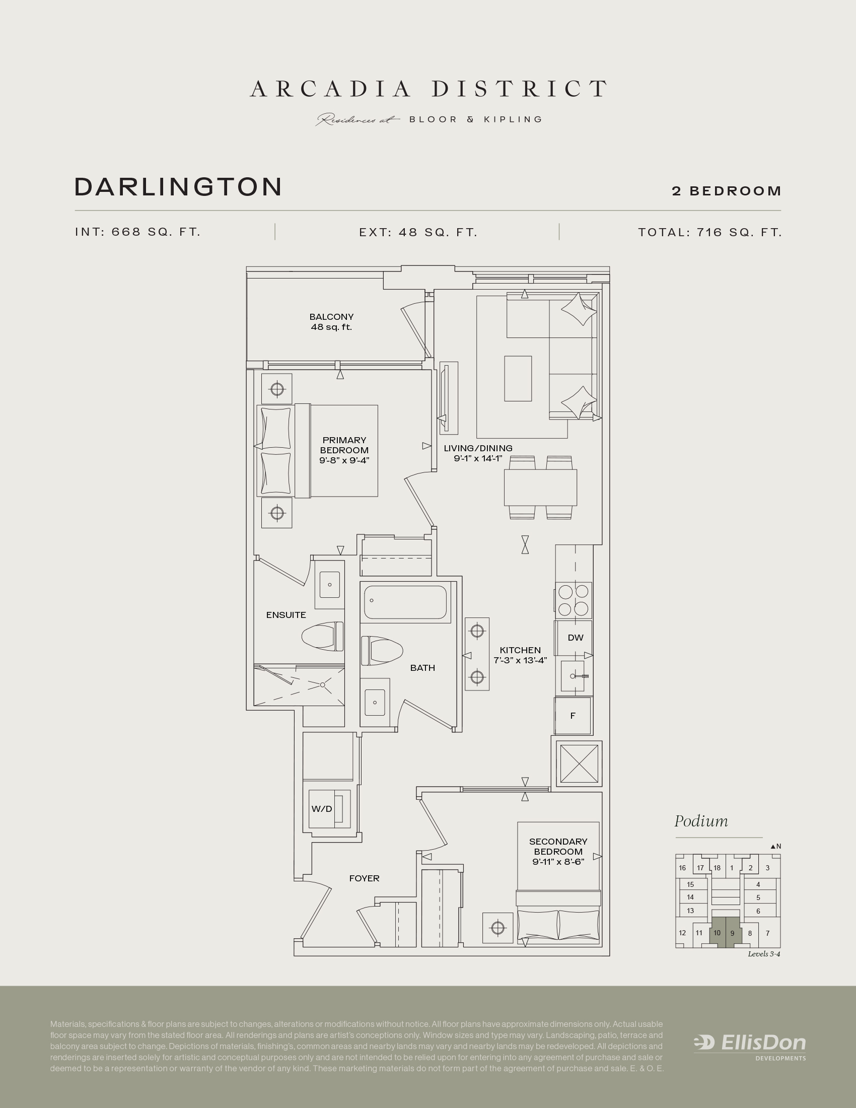 Arcadia District - Suite Darlington Floorplan