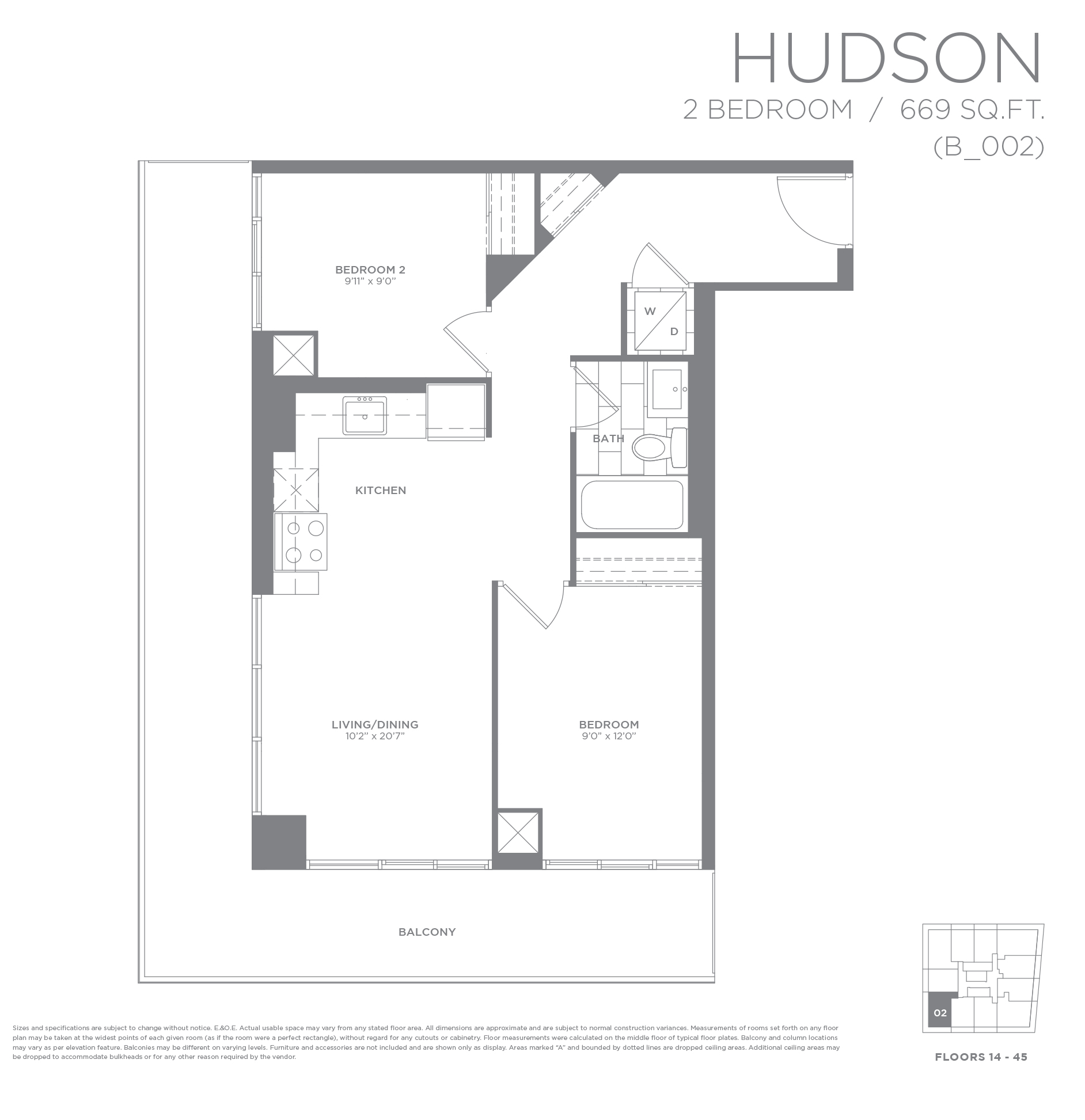 20 Shore Breeze Drive Suite 1002 Floor Plan