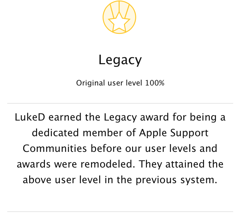 Apple Award