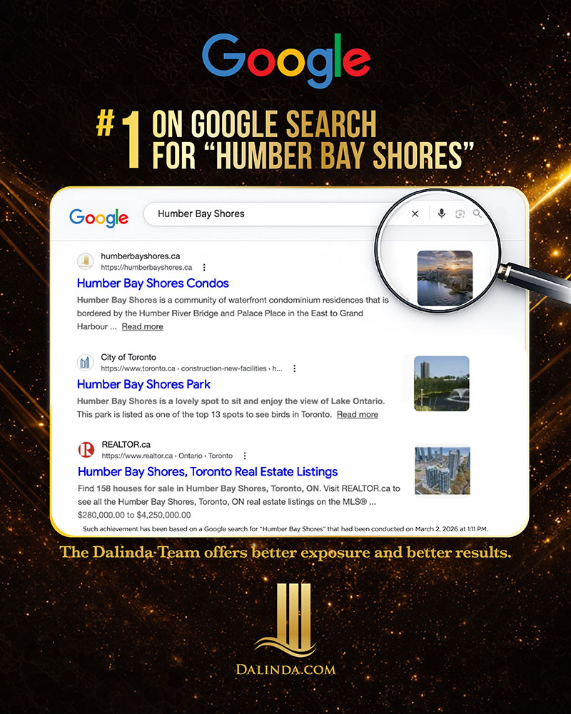 #1 Google Search Humber Bay Shores