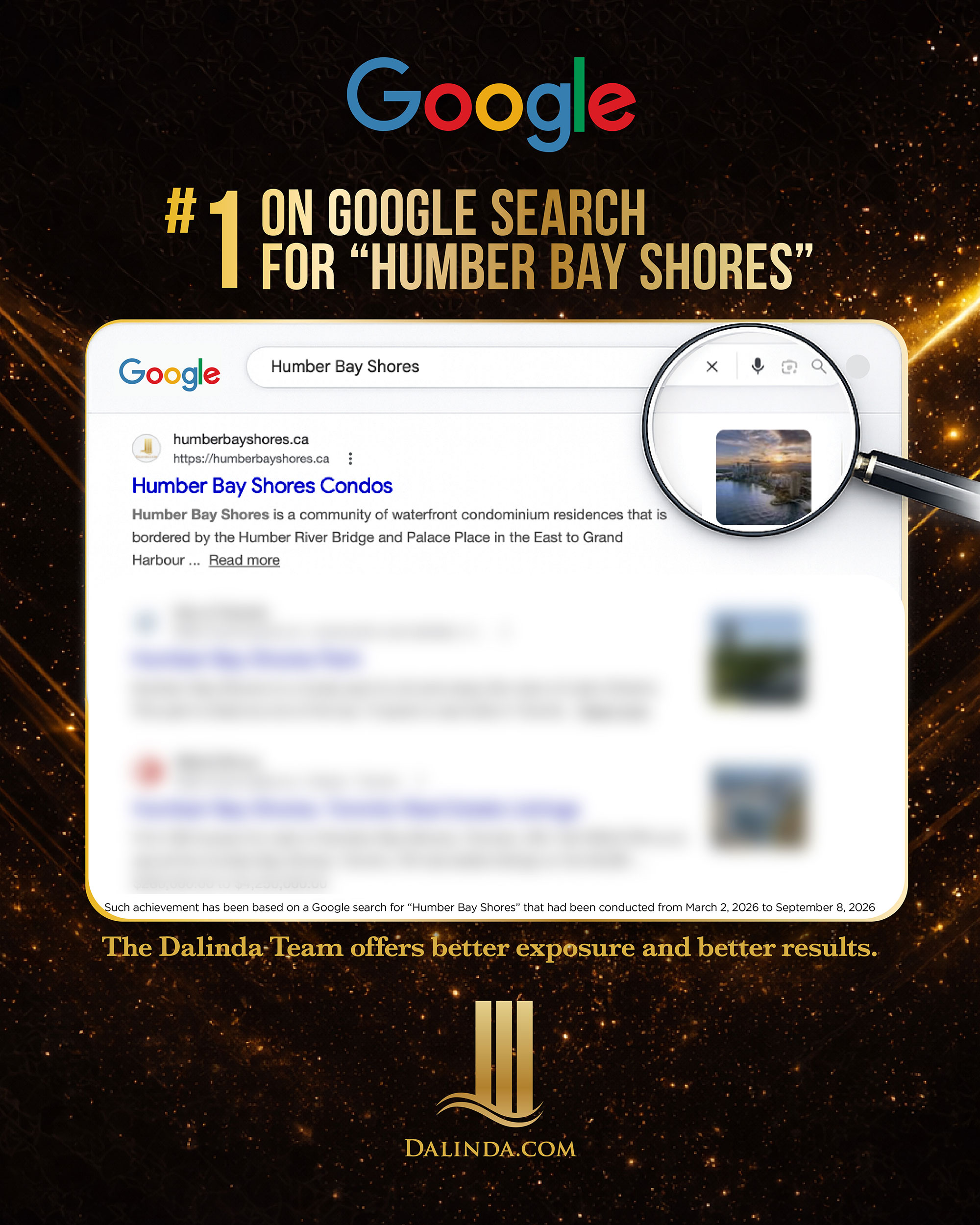 #1 Google Search Humber Bay Shores