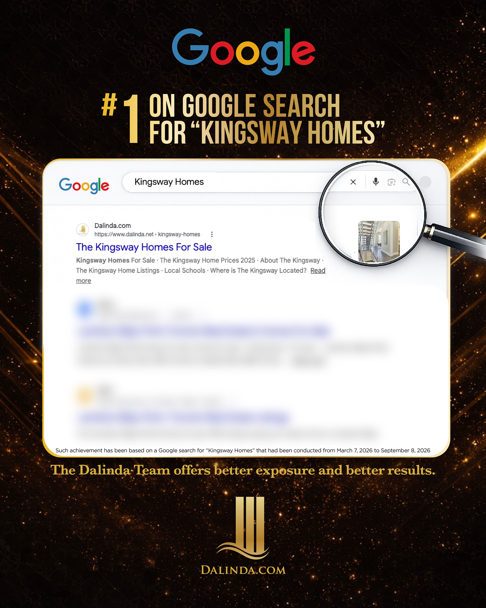 #1 Google Search Kingsway Homes