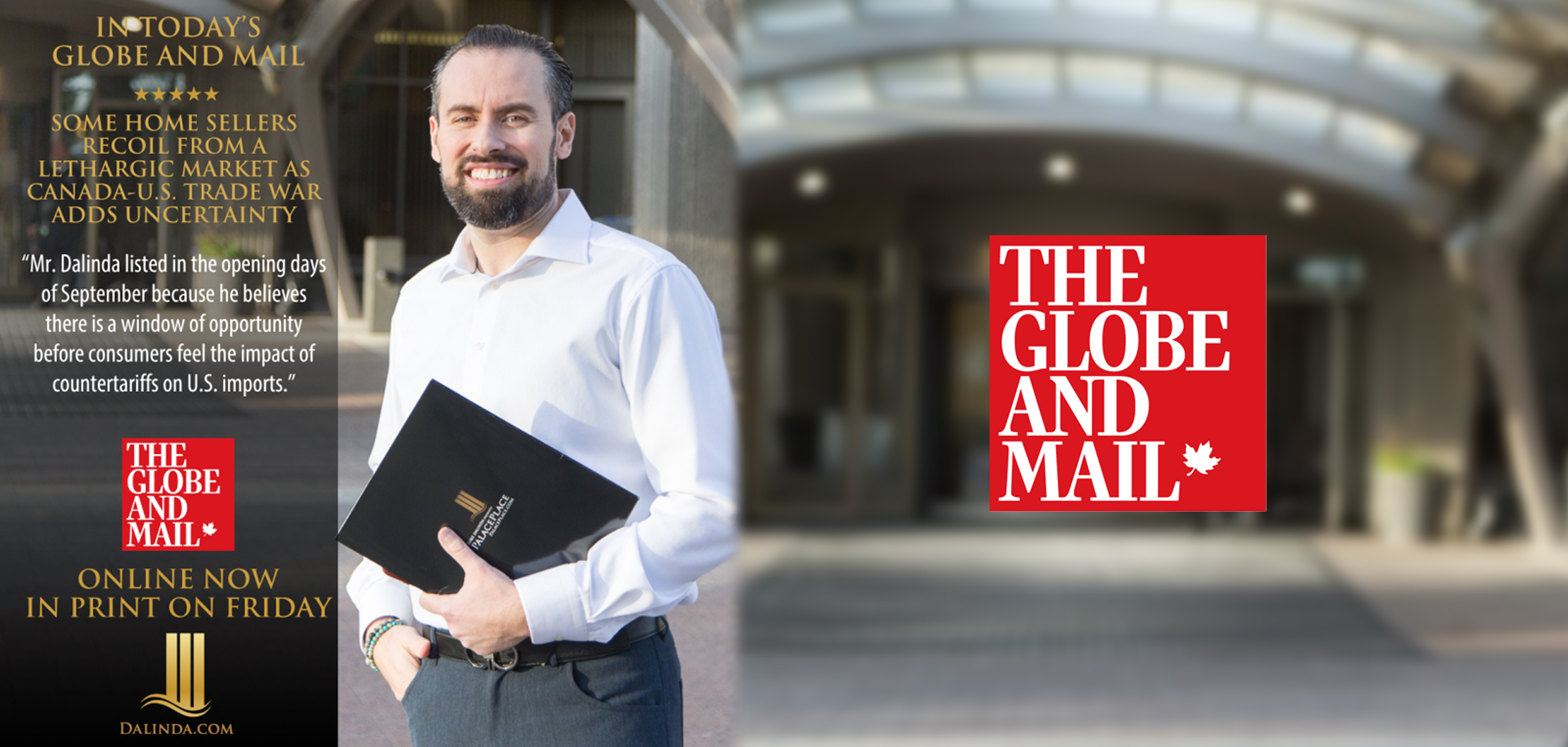 Luke Dalinda talks trade war in the Globe and Mail