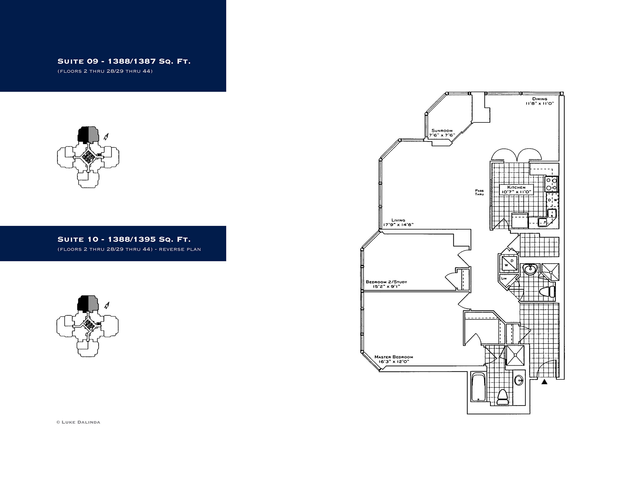 Palace Place Suite 1609 Floor Plan