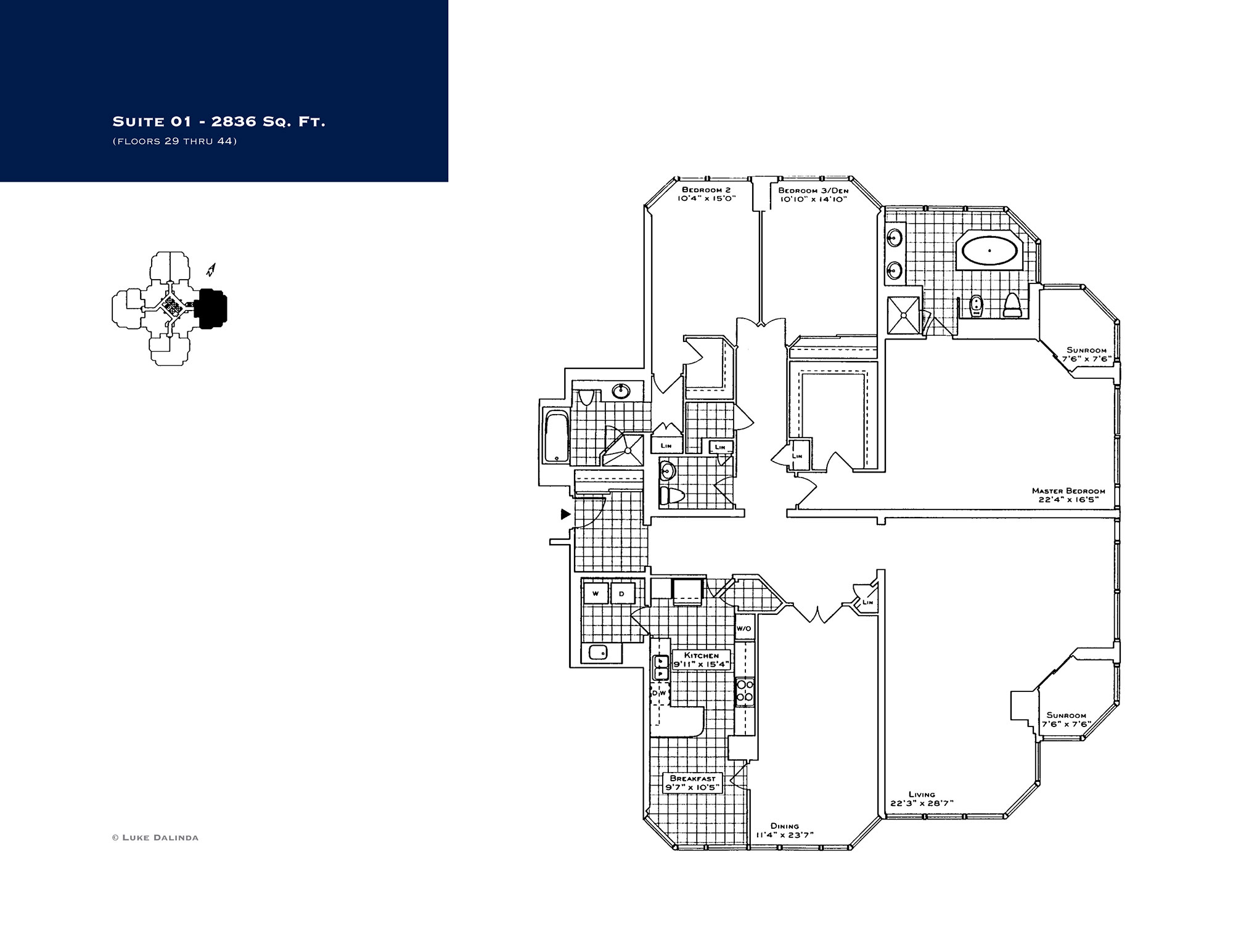 Palace Place Suite 3801 Floor Plan